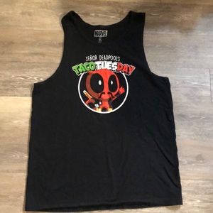 Marvel Taco Tuesday Black XL Tank Top Size XL